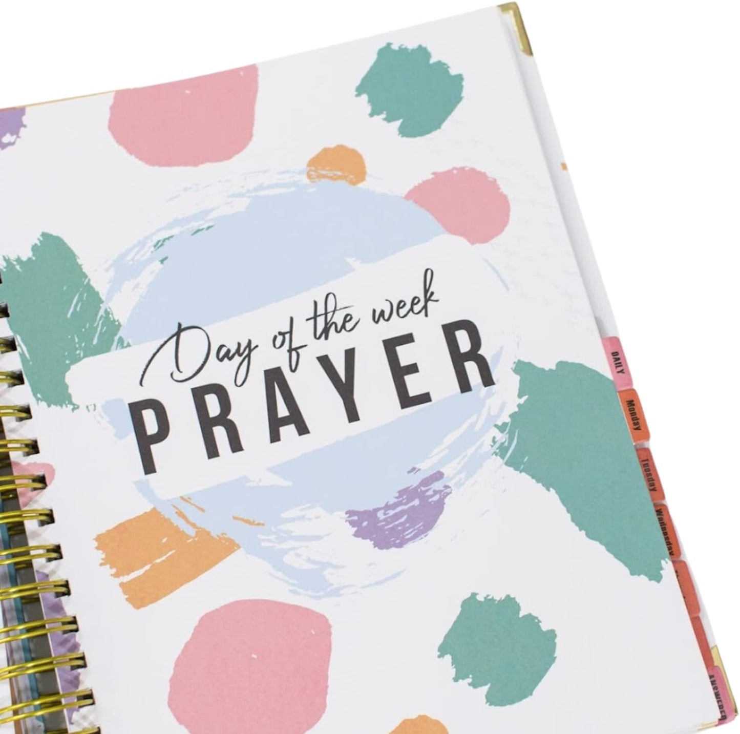 Prayer Journal: 3 Sticky Note Pads Included, Gold-Colored Spiral Binding, Solid Board Cover, Perfect to Journal Prayers and Grow in Faith